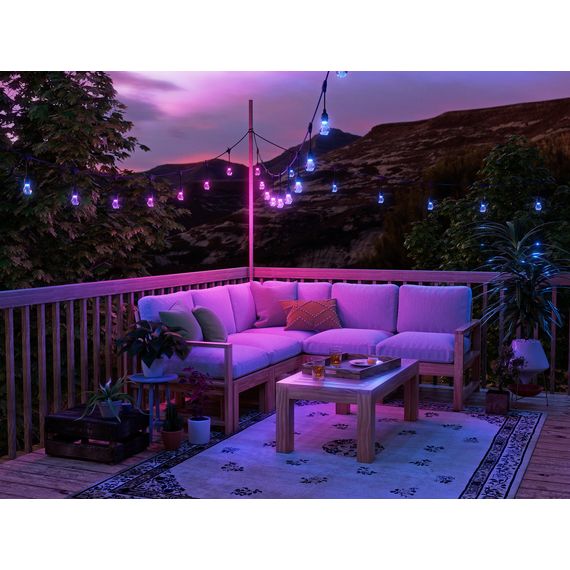 Вулична гірлянда Nanoleaf Smart Multicolor Outdoor String Lights Smarter Kit — 15 м, Matter, Homekit, зображення 9