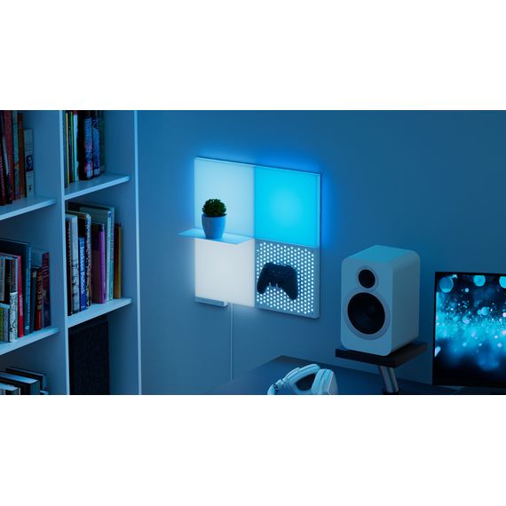 Дополнительная панель Nanoleaf Blocks Light Pegboard Add-On Kit с поддержкой HomeKit и Matter - 1 шт., Питание: 220В, Количество панелей: 1, Разновидность панелей: Панель с крючками Light Pegboard, Тип набора: Дополнительный, изображение 3