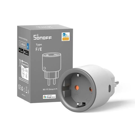 Умная Wi-Fi розетка Sonoff S60 EU, 16А, 3600 Вт, с энергомониторингом