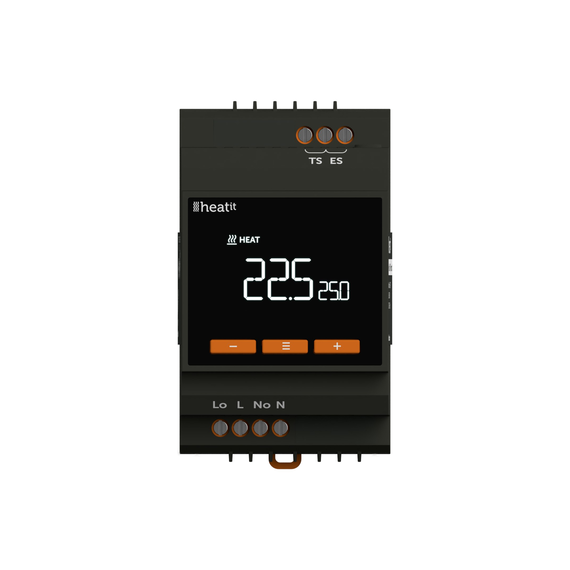 Термостат на DIN рейку Heatit DIN Thermostat, 16А, 3600 Вт, изображение 2