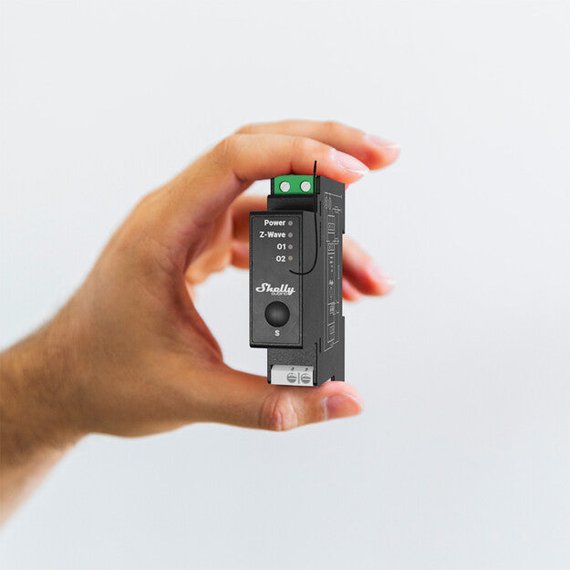 Реле на DIN-рейку 2-канальне з лічильником електроенергії Shelly Qubino Wave Pro 2PM, зображення 3