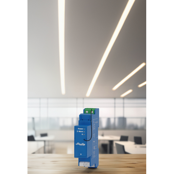 Реле на DIN-рейку 1-канальне Shelly Qubino Wave Pro 1, сухий контакт, 16 А, 3600 Вт., зображення 3