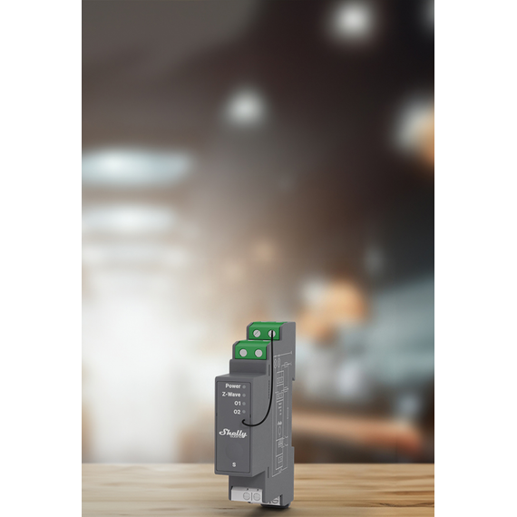 Реле на DIN-рейку 2-канальне Shelly Qubino Wave Pro 2, сухий контакт, 16 А, 3600 Вт., зображення 4