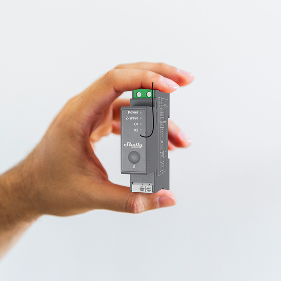 Реле на DIN-рейку 2-канальне Shelly Qubino Wave Pro 2, сухий контакт, 16 А, 3600 Вт., зображення 3