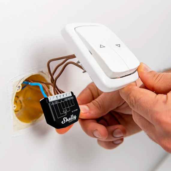 Реле керування приводом ролет, карнизів, жалюзі Shelly Qubino Wave Shutter, зображення 4 Реле керування приводом ролет, карнизів, жалюзі Shelly Qubino Wave Shutter, зображення 4