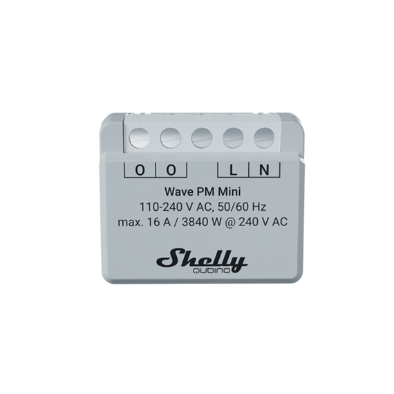 Лічильник електроенергії Z-Wave Shelly Qubino Wave PM Mini, 230 В, 16 А, 1-канал, зображення 2 Лічильник електроенергії Z-Wave Shelly Qubino Wave PM Mini, 230 В, 16 А, 1-канал, зображення 2