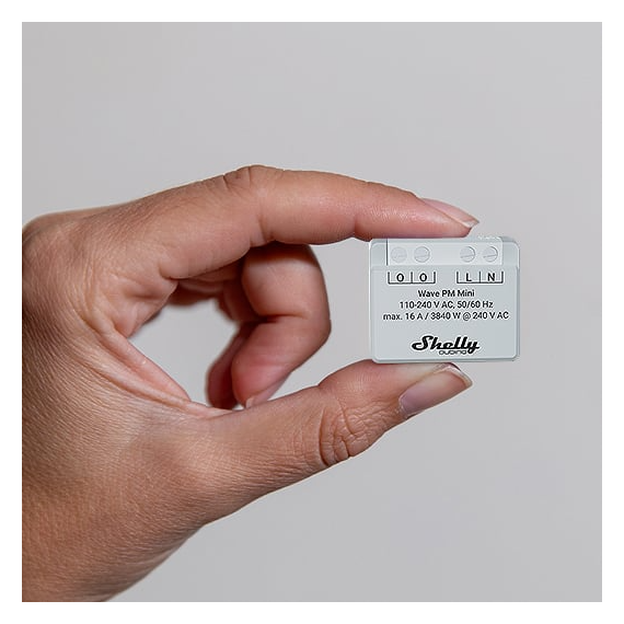 Лічильник електроенергії Z-Wave Shelly Qubino Wave PM Mini, 230 В, 16 А, 1-канал, зображення 4 Лічильник електроенергії Z-Wave Shelly Qubino Wave PM Mini, 230 В, 16 А, 1-канал, зображення 4