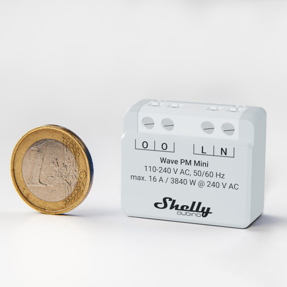 Лічильник електроенергії Z-Wave Shelly Qubino Wave PM Mini, 230 В, 16 А, 1-канал, зображення 3 Лічильник електроенергії Z-Wave Shelly Qubino Wave PM Mini, 230 В, 16 А, 1-канал, зображення 3