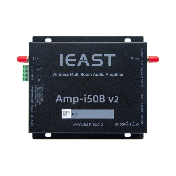 Беспроводной стерео усилитель мультирум iEast AMP-i50Bv2, 2х50Вт, Wi-Fi, Bluetooth, Airplay, c поддержкой iOS и Android, изображение 5