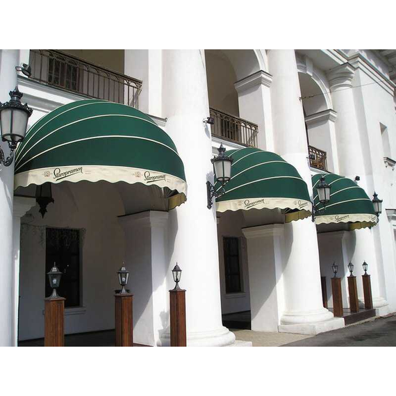 Ковшовая (корзинная) маркиза - Рекламный навес над окном и входом, изображение 2