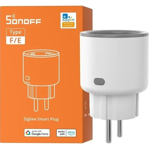 Розумна Zigbee розетка Sonoff S60ZBTPF EU, 16 А, 3600 Вт, з енергомоніторингом, зображення 2