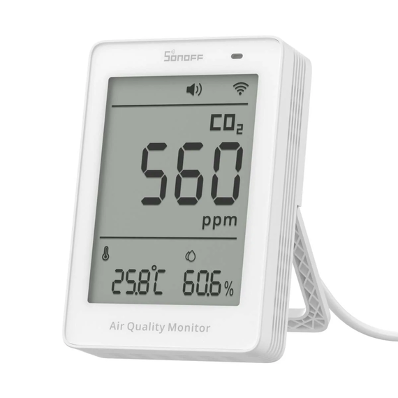 Датчик якості повітря СО2, температури, вологості SONOFF AirGuard CO2, Wi-Fi, Matter, Apple Homekit, зображення 3