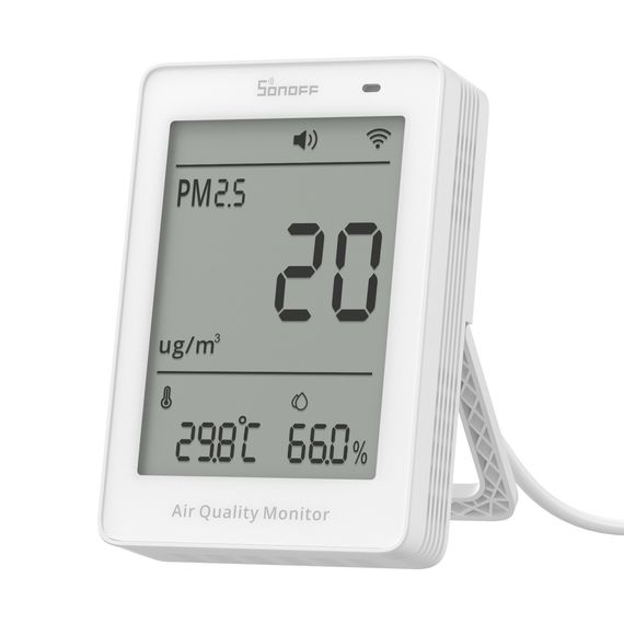 Датчик якості повітря PM2.5/PM10, температури, вологості SONOFF AirGuard PM2.5/PM10 Air Quality, Wi-Fi, Matter, Apple Homekit, зображення 4