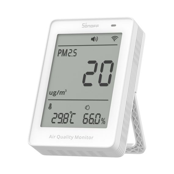 Датчик якості повітря PM2.5/PM10, температури, вологості SONOFF AirGuard PM2.5/PM10 Air Quality, Wi-Fi, Matter, Apple Homekit, зображення 3
