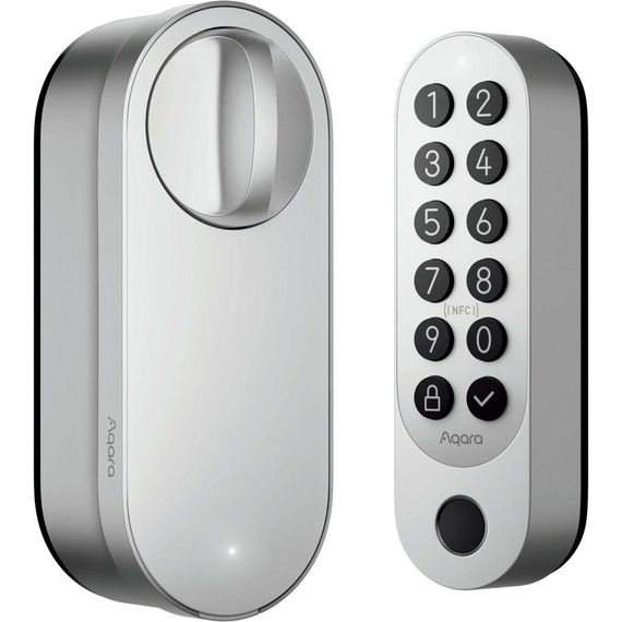 Умный замок Aqara Smart Lock U200 KIT, Matter, Apple Homekit, Bluetooth, Питание: Встроенный аккумулятор, Цвет: Серый, изображение 3