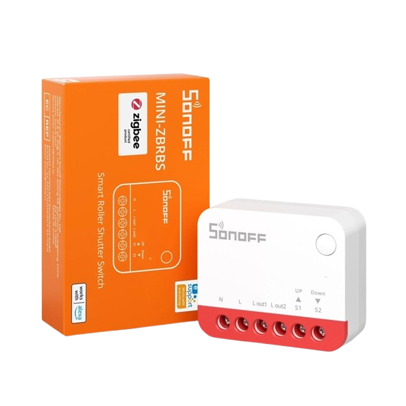 Розумне Zigbee реле Sonoff MINI-ZBRBS для керування шторами, жалюзі, карнизами та ролетами