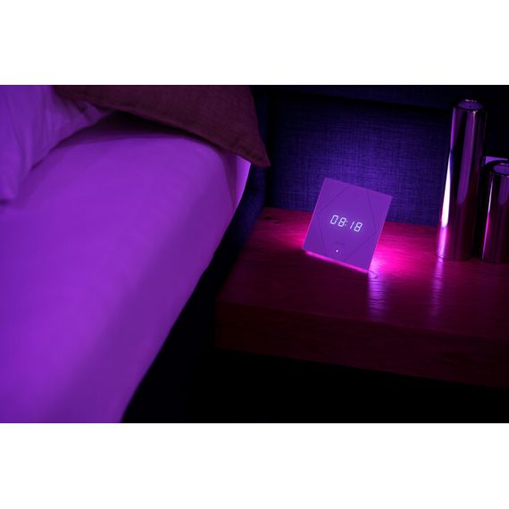 Touch Nightlight Classic Air Signal White — нічник з будильником, білий, зображення 4