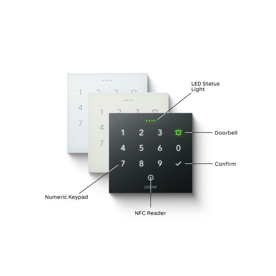 NFC Code Touch Tree Anthracite — сенсорный контроллер доступа с NFC считывателем и подсвеченной клавиатурой, изображение 2