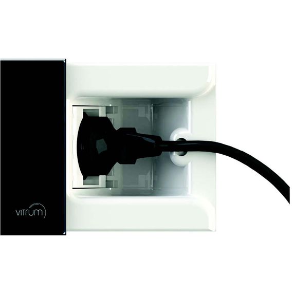 Розетка Vitrum скрытая европейский стандарт, изображение 2 Розетка Vitrum скрытая европейский стандарт, изображение 2