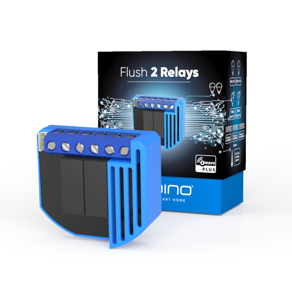 Подвійне вставне реле з лічильником електроенергії Z-Wave Qubino Flush 2 Relay - GOAEZMNHBD1