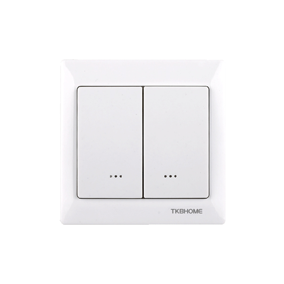 Двухклавишный Z-Wave выключатель TKBhome — TKB_TZ66-D